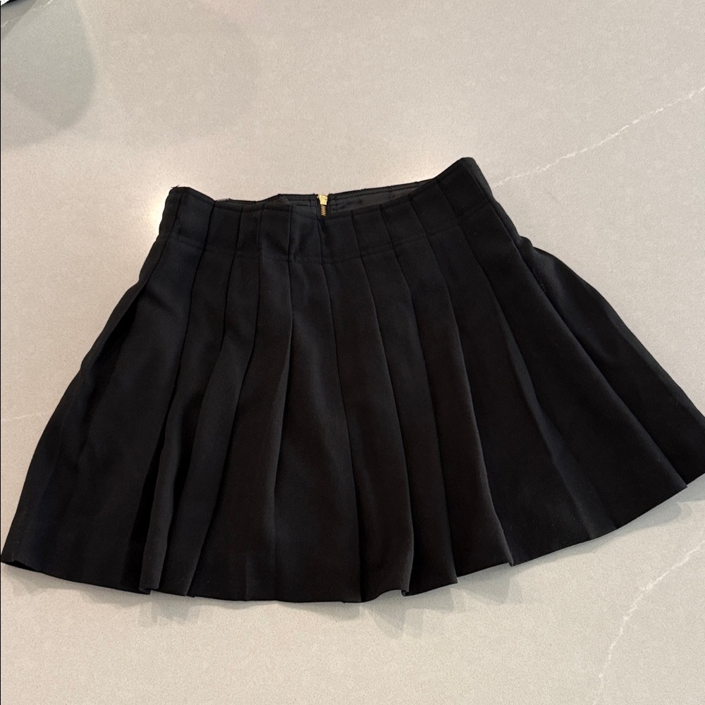 J. Crew Black Pleated Kids Skirt